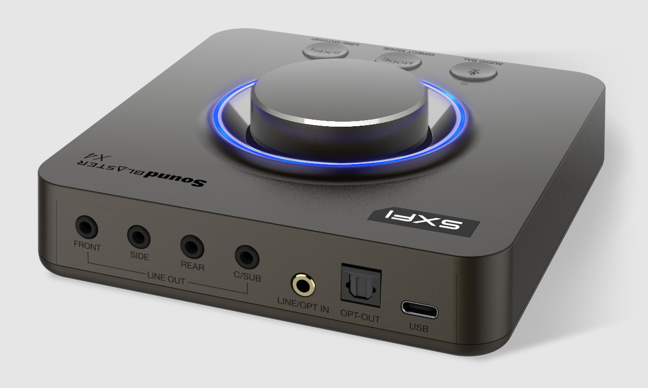 DTM・DAW SoundBlaster X4 Creative Sound Blaster X4 Hi-Res 24bit/192kHz External USB